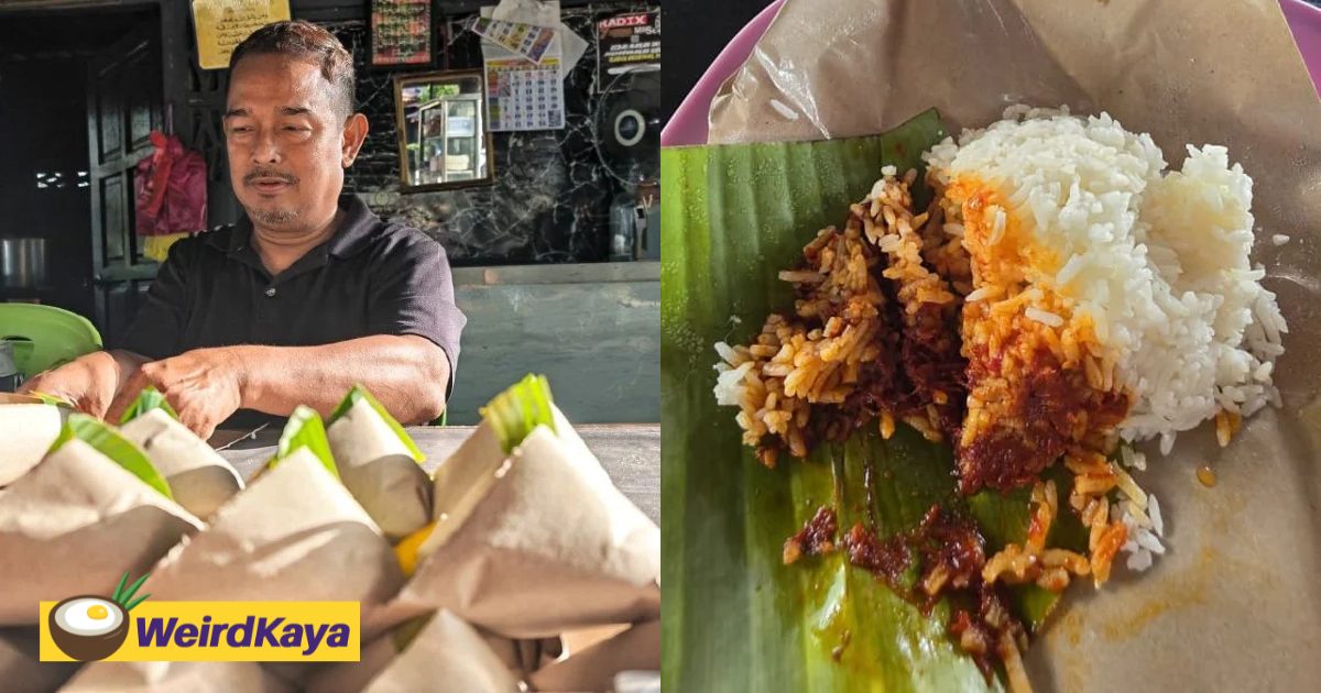 Melaka Vendor Sells Nasi Lemak For Only 50 Sen Per Packet For The Last 20 Years | WeirdKaya