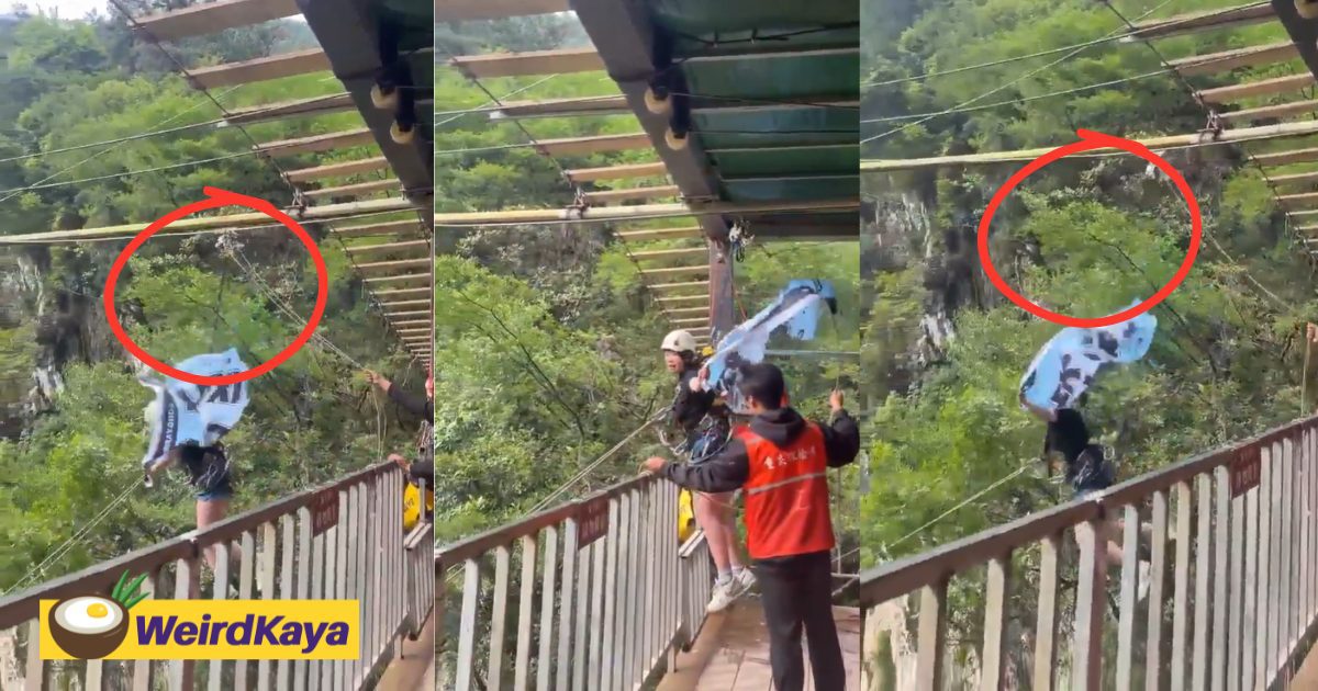 Woman Plunges Off Cliff In China Despite Telling Staff Safety Rope Wasn’t ‘Tight Enough’ | WeirdKaya