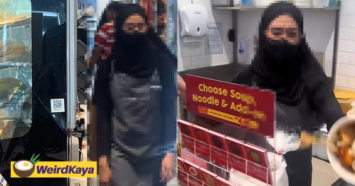 Convenience Store Staff Suspended After Soup-Throwing Incident With M’sian Food Delivery Rider | WeirdKaya