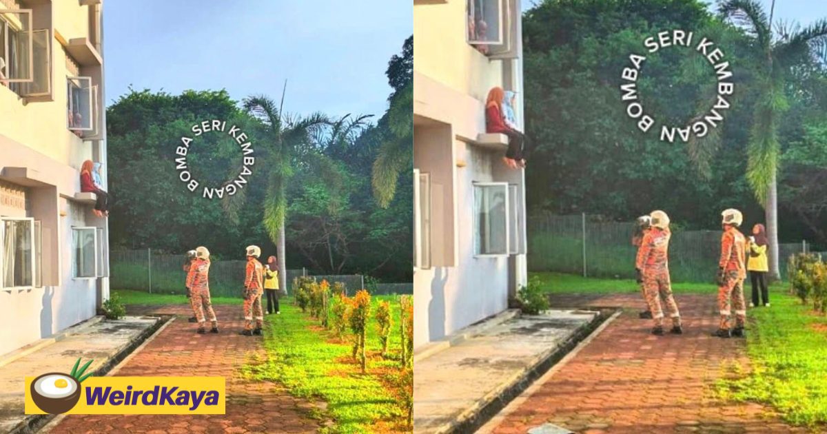 Firefighters Calm & Rescue 19yo Student At Hostel In Seri Kembangan | WeirdKaya