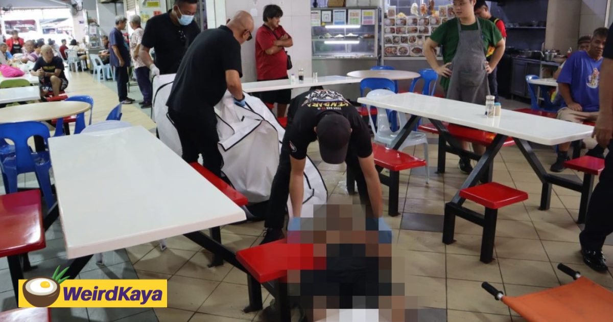 M’sian Man Slumps From Chair & Dies At Open Air Market In Sarawak | WeirdKaya