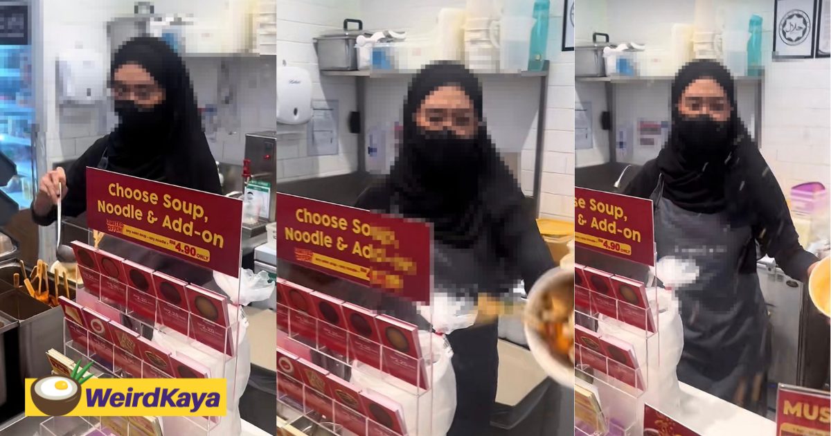 M’sian Food Delivery Rider Gets Oden Soup Splashed On Him In Viral Convenience Store Dispute | WeirdKaya