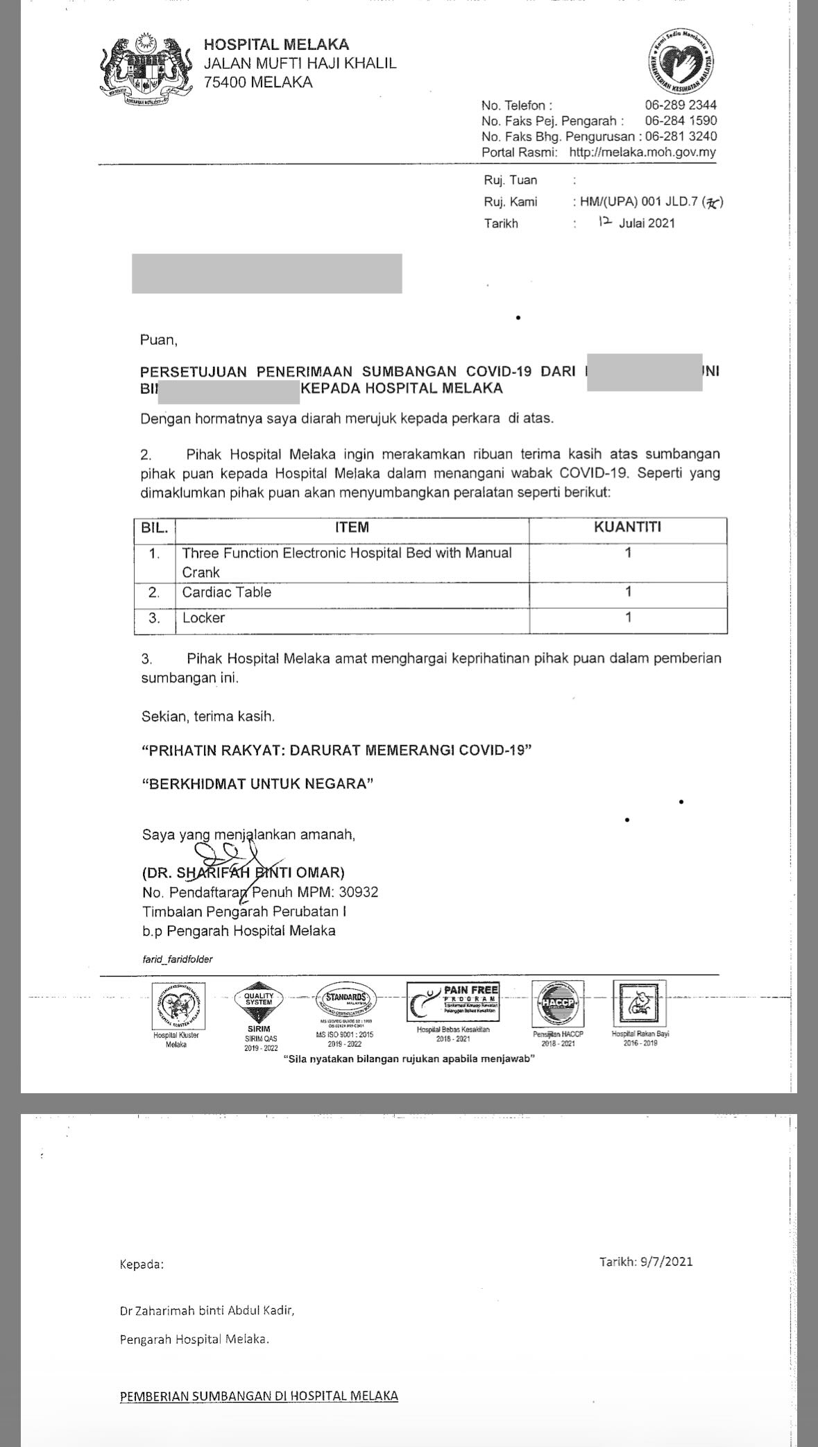  wk m'sian in % tax bracket shares how donating wheelchairs to hospitals can help reduce your income tax & it works... 