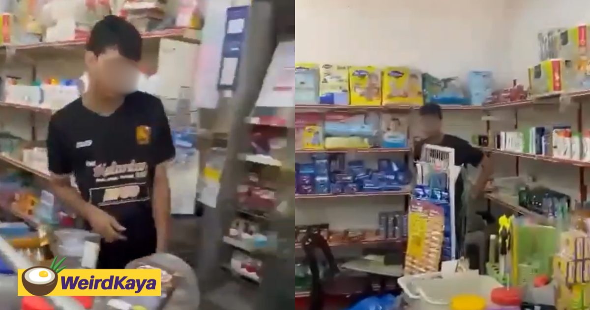 M’sian Man Accuses Foreign Worker Of Owning Grocery Store, Knocks Items Over In Anger | WeirdKaya