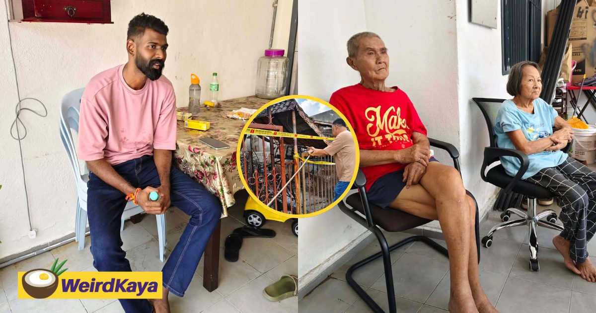 M’sian Man Breaks Through Fence With Bare Hands & Carries Elderly Couple Out Of Burning House | WeirdKaya