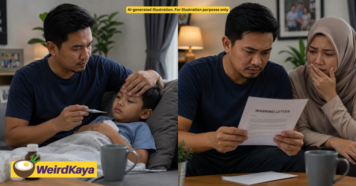 M’sian Man’s Salary Allegedly Cut From RM4.5K To RM1.7K After Taking 4 ELs To Care For Sick Son | WeirdKaya