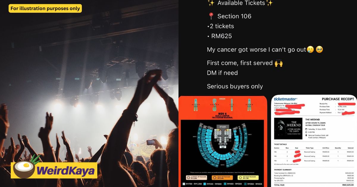 M’sian Netizens Call Out Scammers For Allegedly Faking Cancer To Sell The Weeknd Concert Tickets | WeirdKaya