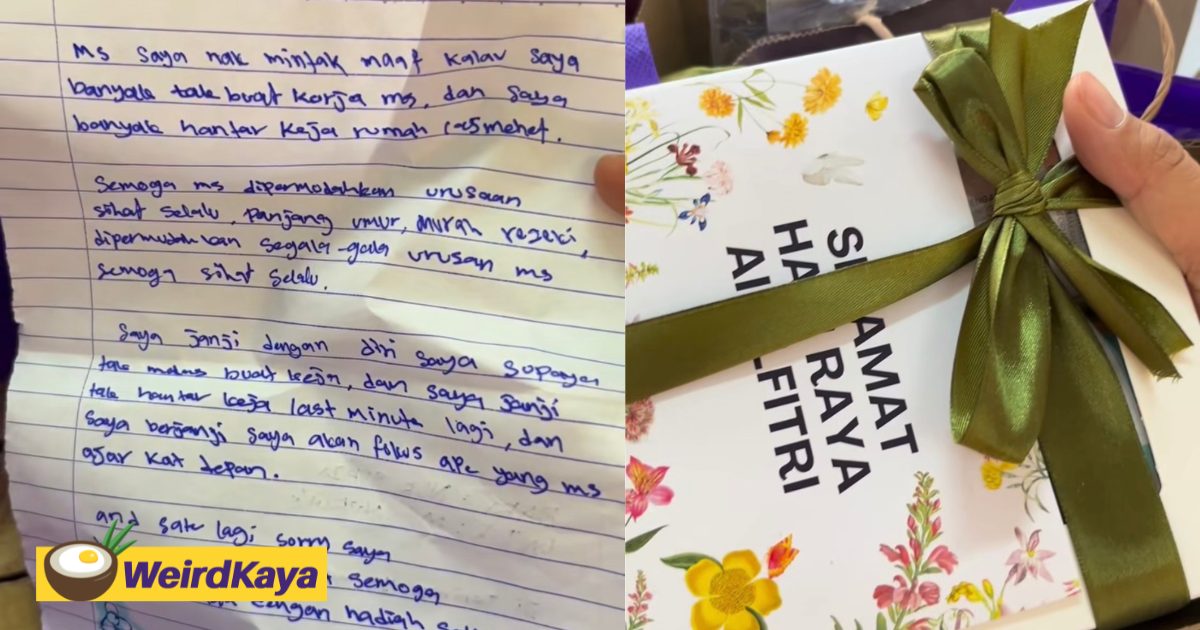 M’sian Teacher Breaks Down After Student From Welfare Home Gifts Her Donated Food For Teacher’s Day | WeirdKaya
