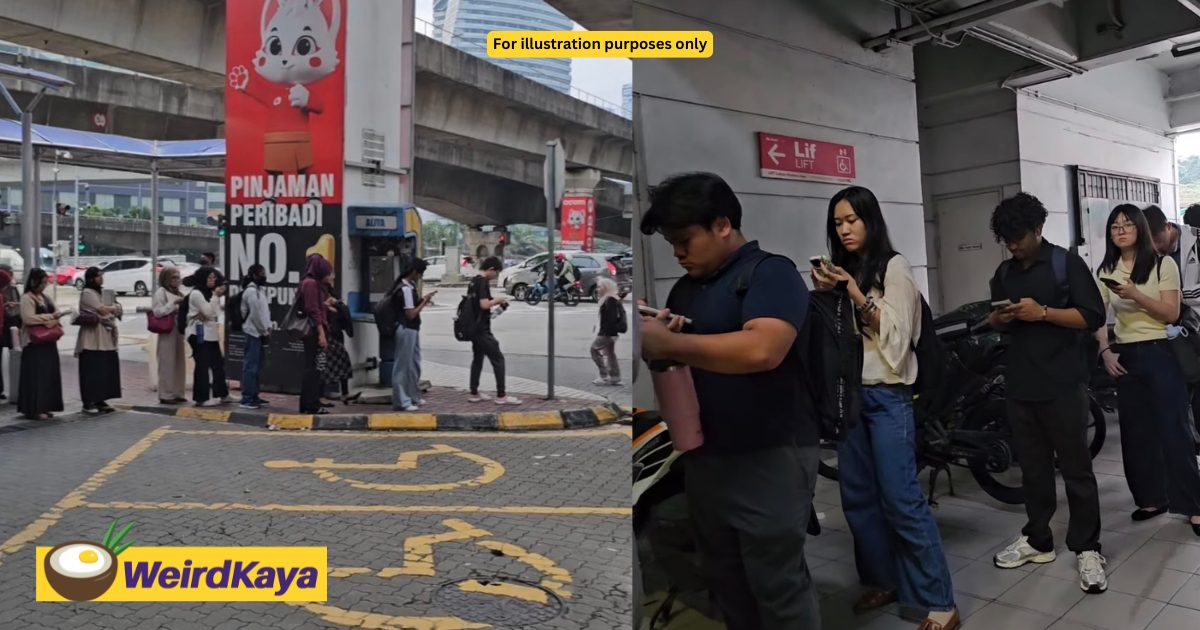 M’sians Praised For Patiently Queueing For Rapid KL Bus Near LRT Universiti | WeirdKaya