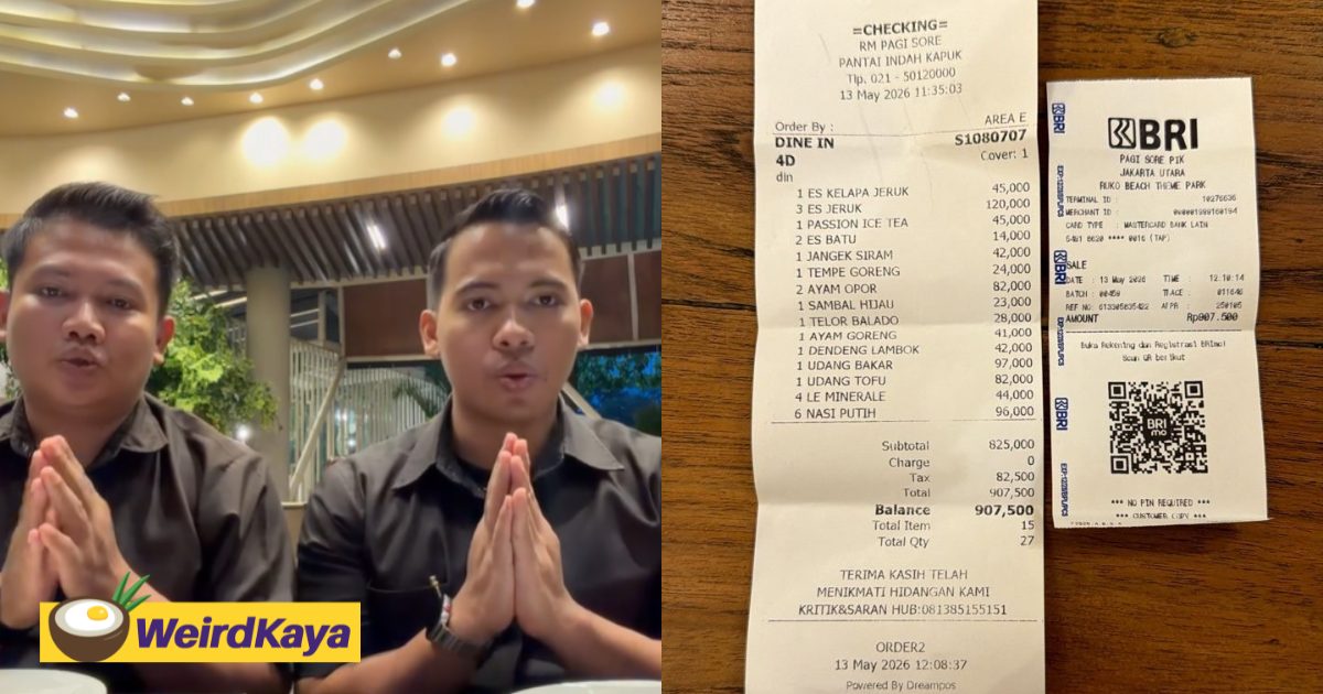M’sian Tourists Accused Of Not Paying For RM204 Meal In Jakarta, But The Receipts Show Otherwise | WeirdKaya
