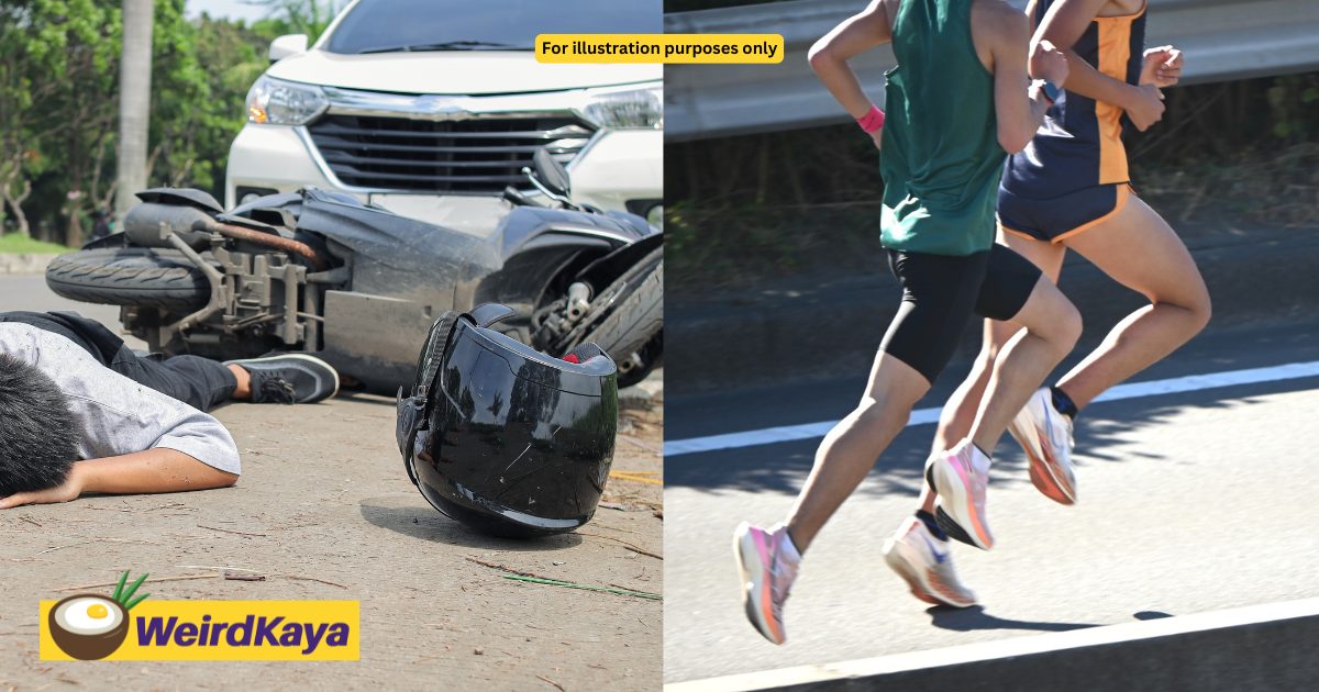 wk runner suffers neck fracture in hit and run during marathon, rela personnel also injured