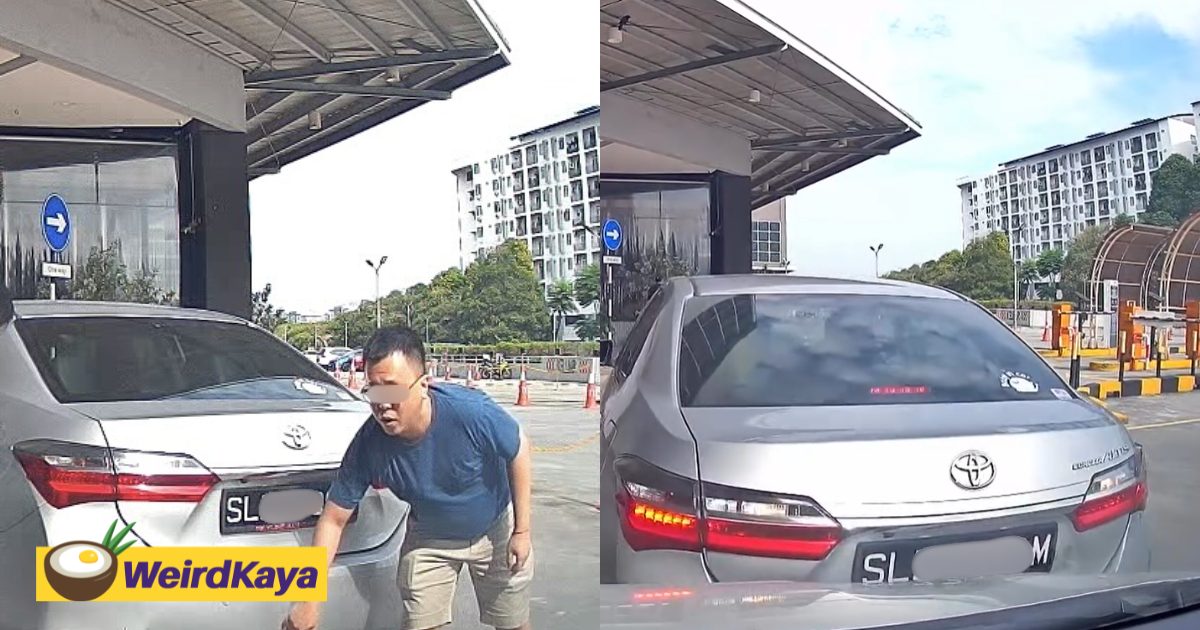SG-Registered Car Hits M’sian Woman’s Car While Reversing, Owner Says It’s ‘Nothing’ & Leaves | WeirdKaya