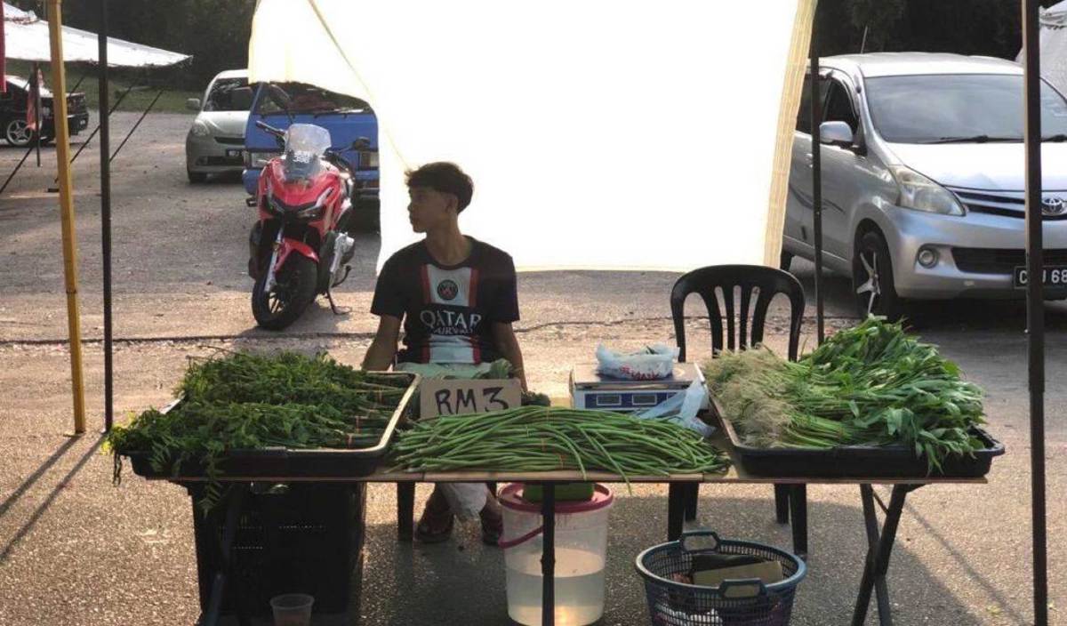wk selling vegetable