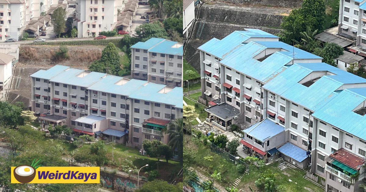 Several KL Flat Units Allegedly Extended Illegally With Huge Balconies & New Roofs, Netizens Question Safety | WeirdKaya