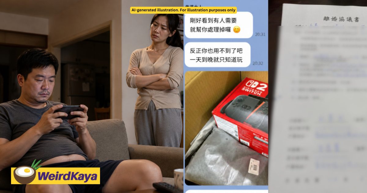 Taiwanese Man Divorces Wife After She Gives Away His Switch 2 As She Felt He ‘Lacked Ambition’ | WeirdKaya