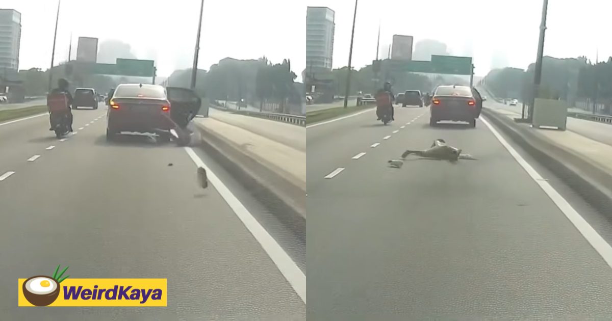 Woman Jumps Out Of Moving E-Hailing Car In Klang, Claims Driver Was ‘Watching’ Her | WeirdKaya