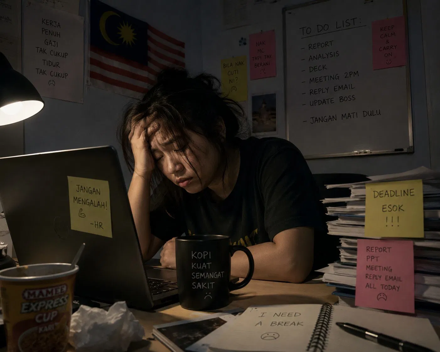 wk m'sian burnt out at work