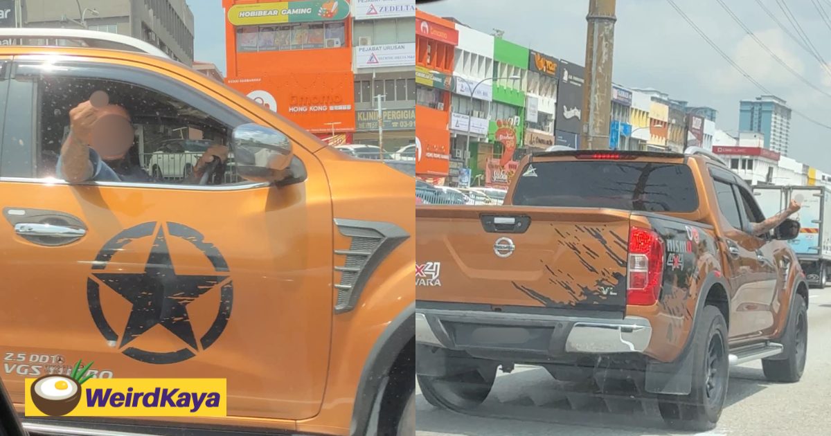 4WD Driver Flips Off & Chases Down M’sian Woman Who Honked At Him For Cutting Into Her Lane | WeirdKaya