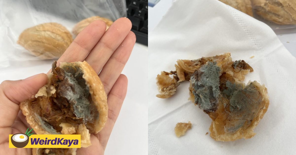 M’sian Woman Nearly Bites Into Mouldy Curry Puff She Bought From Popular Market | WeirdKaya