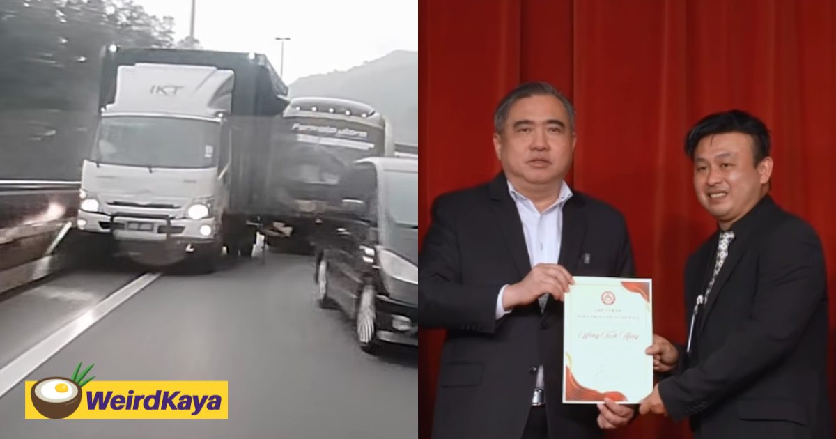 M’sian Lorry Driver Who Helped Stop Out-Of-Control Bus With 21 Passengers On Board Awarded RM10K | WeirdKaya