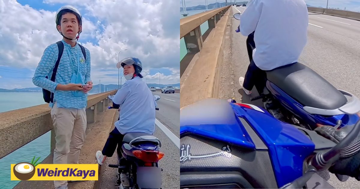 M’sian Man Helps 2 Foreigners With Burst Motorcycle Tyre, Even Pays For Repair Fees | WeirdKaya