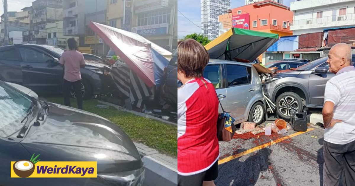 M’sian Nasi Lemak Vendor Hurt After SUV Driver Steps On Gas Pedal By Mistake While Making Illegal U-Turn | WeirdKaya