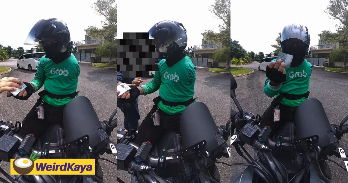 One-Armed Delivery Rider Touched After Kind Stranger Stops His Car Just To Give Him RM50 | WeirdKaya