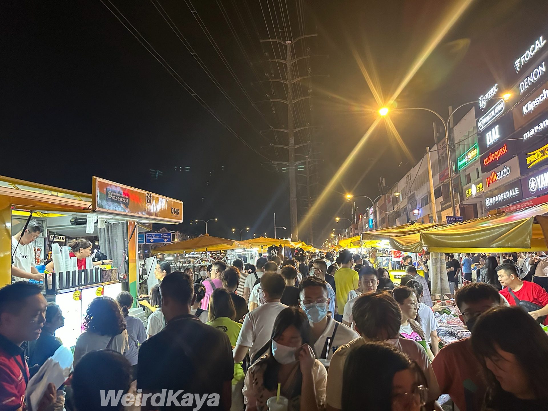 wk pasar malam taman connaught crowd malaysian