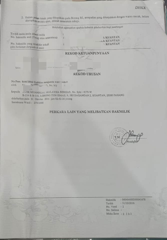 wk remove the bank’s charge from the house grant