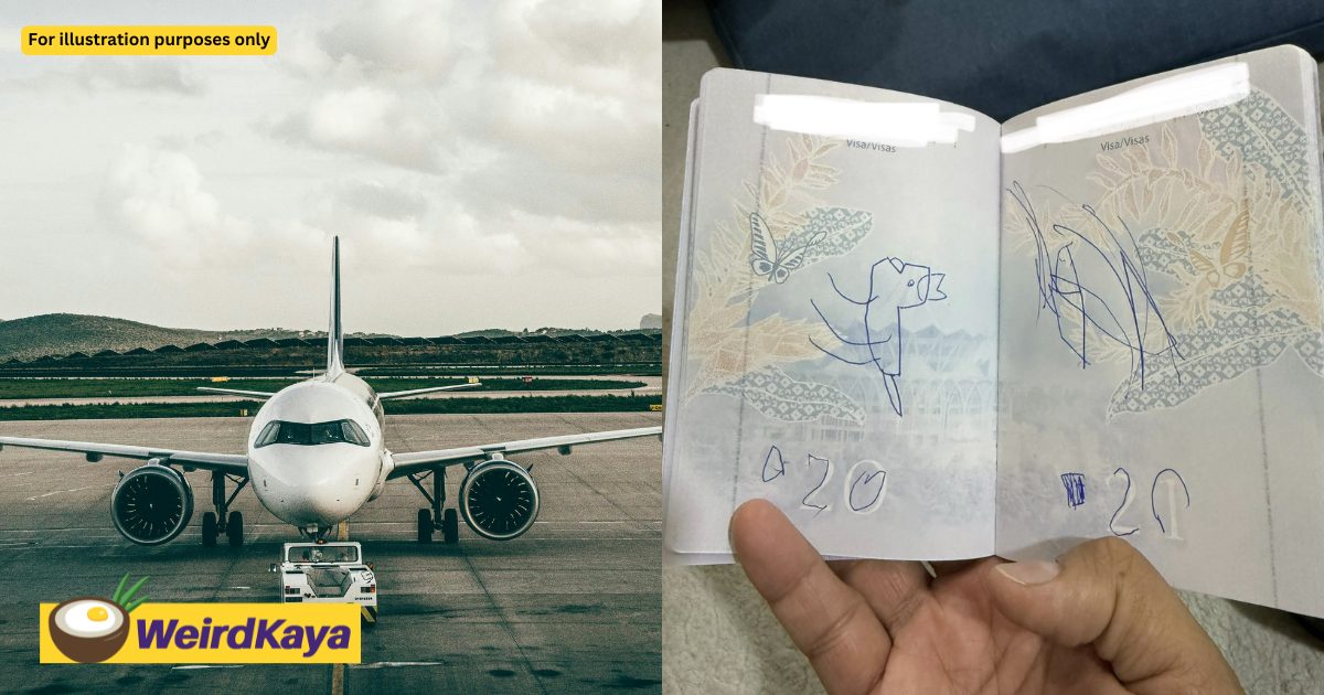 M’sian Woman Unable To Board Flight After 3yo Child Scribbles On Her Passport | WeirdKaya
