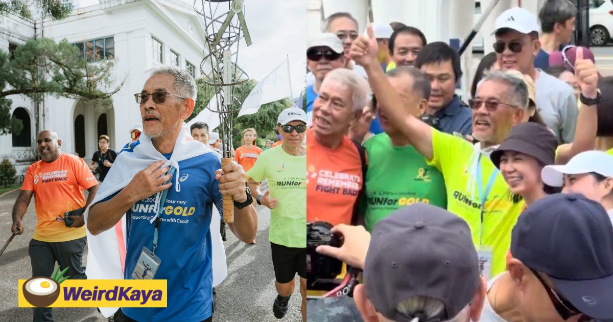 ‘Darling, We Made It’ – 66yo Uncle Lim Who Lost Wife To Cancer Finishes 2,200km Run For Children With Cancer | WeirdKaya