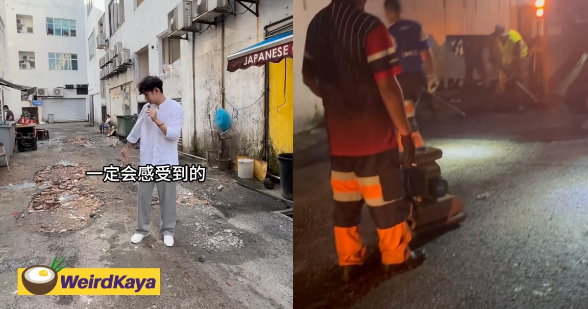‘Fix This & You’ll Get My Vote’ — M’sian Influencer Gets Years-Old Potholes Patched In 3 Days After Video Goes Viral | WeirdKaya