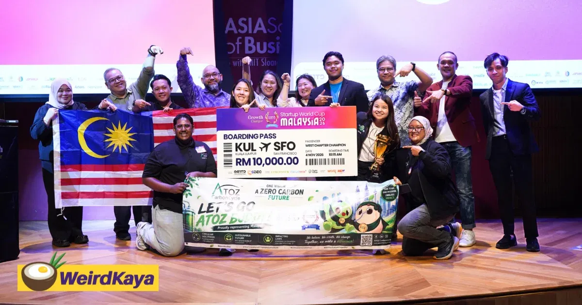 Atoz CarbonCycle Platform Wins Startup World Cup Malaysia 2026 West Chapter, Earns Ticket To Silicon Valley | WeirdKaya