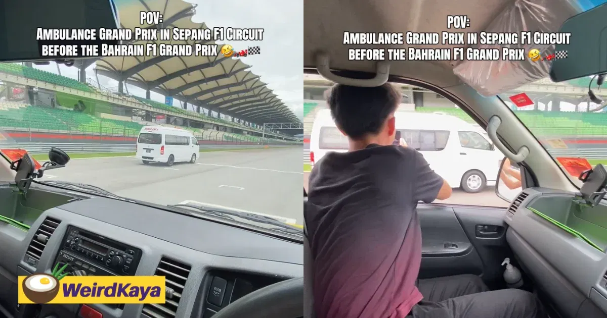 Ambulance Overtakes Another Ambulance During Playful Race At Sepang Circuit | WeirdKaya