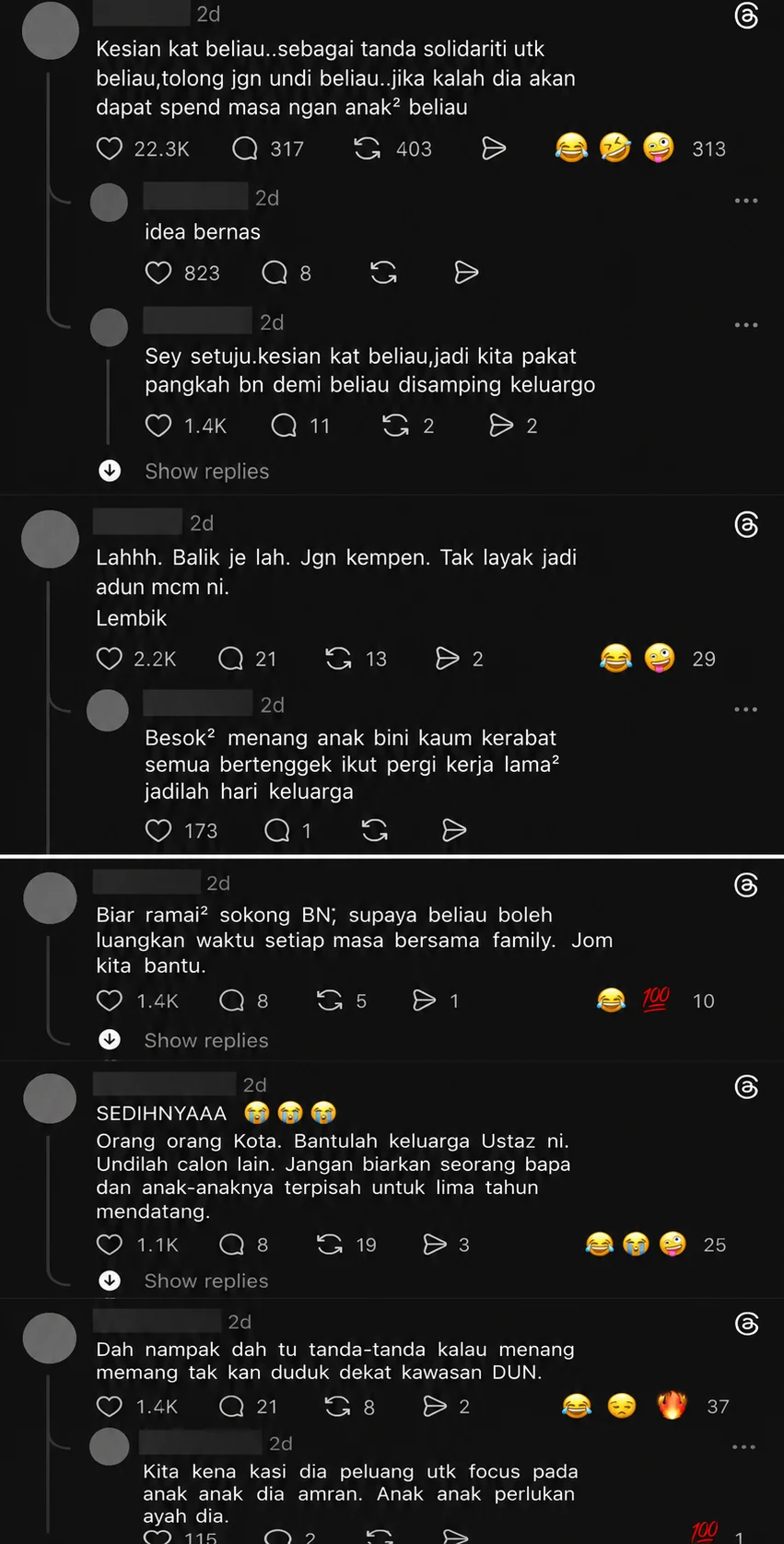 wk comments from netizens