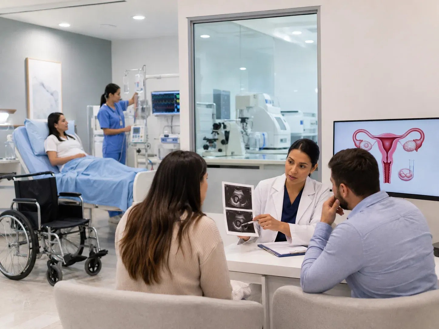 wk fertility consultation in modern clinic