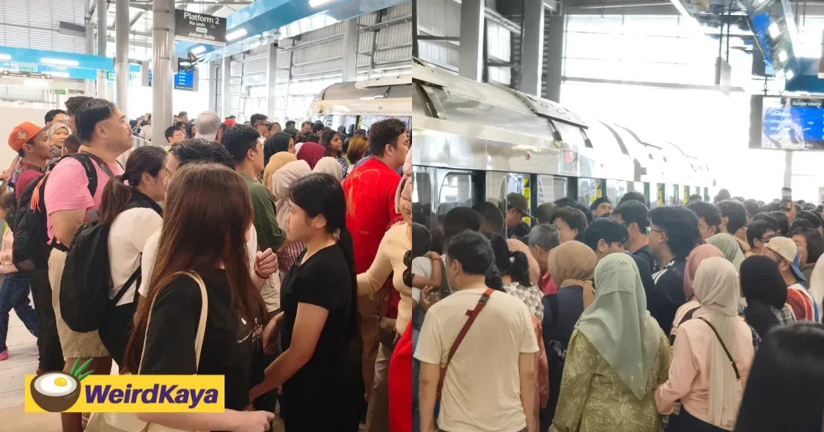 LRT3 Gets Packed On First Weekend As M’sians Rush To Try Free Rides | WeirdKaya