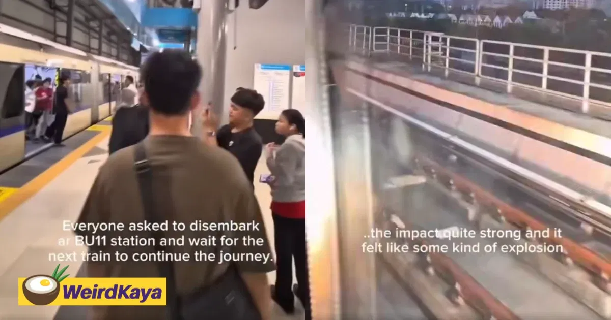 wk lrt train halts mid way before passengers hear a loud bang