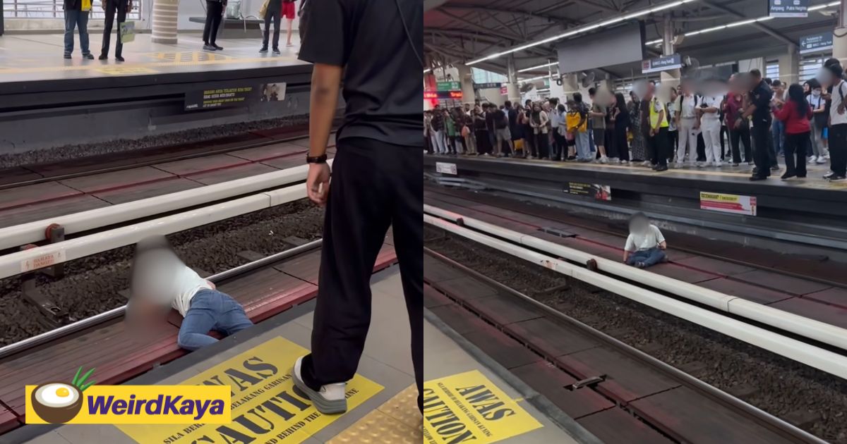 Passenger Falls Onto LRT Tracks At Hang Tuah Station After Allegedly Fainting | WeirdKaya