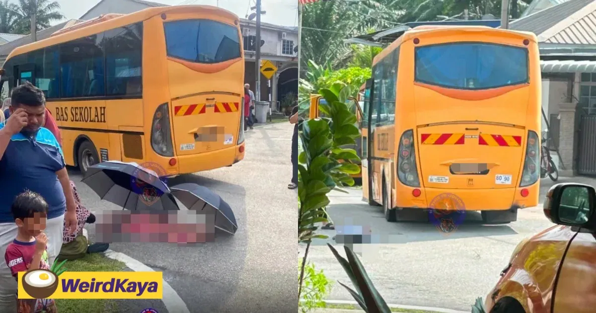 7yo M’sian Boy Hit By School Bus Moments After Driver Drops Him Off & Dies | WeirdKaya
