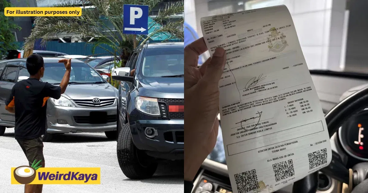 M’sian Woman Pays ‘Ulat Parkir’ RM15 For Parking, Later Gets Slapped With DBKL Fine | WeirdKaya