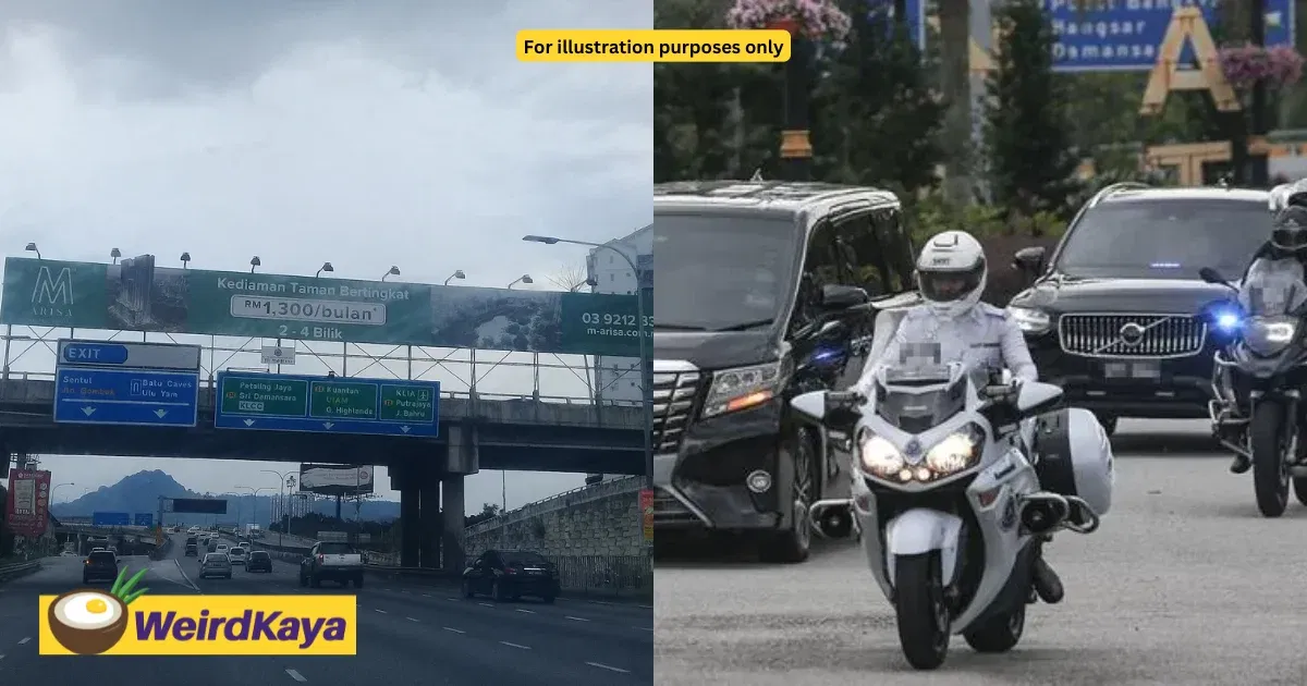 M’sian Woman Claims VIP Convoy Put Her & Kids In Danger By Forcing Her To Switch Into Narrow Lane | WeirdKaya