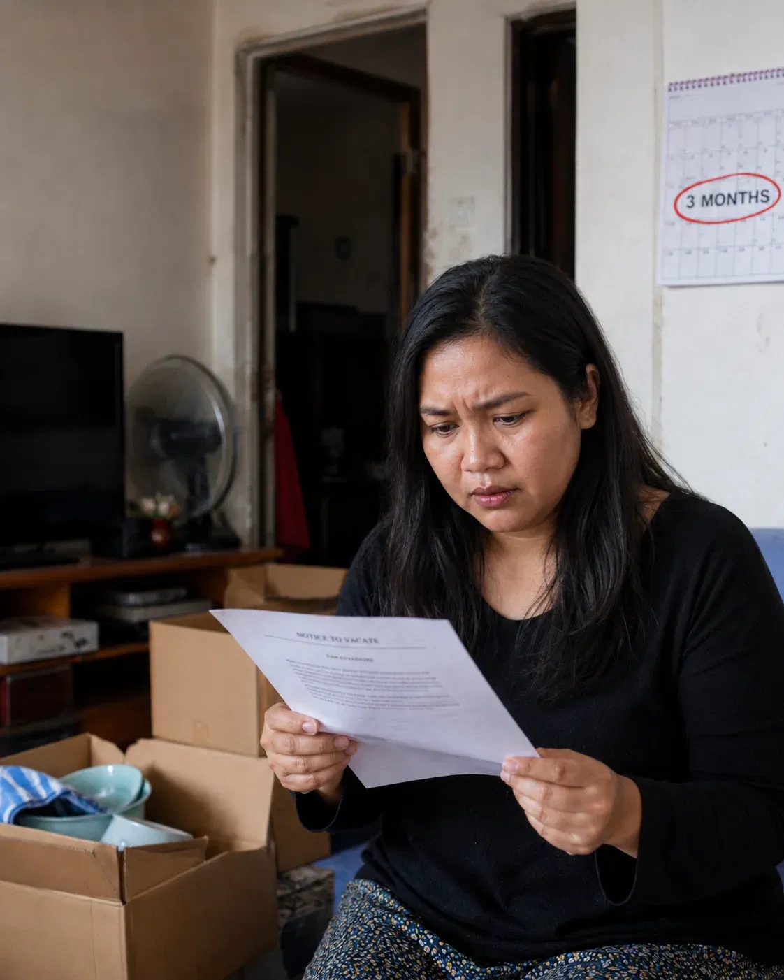 wk worried over eviction notice