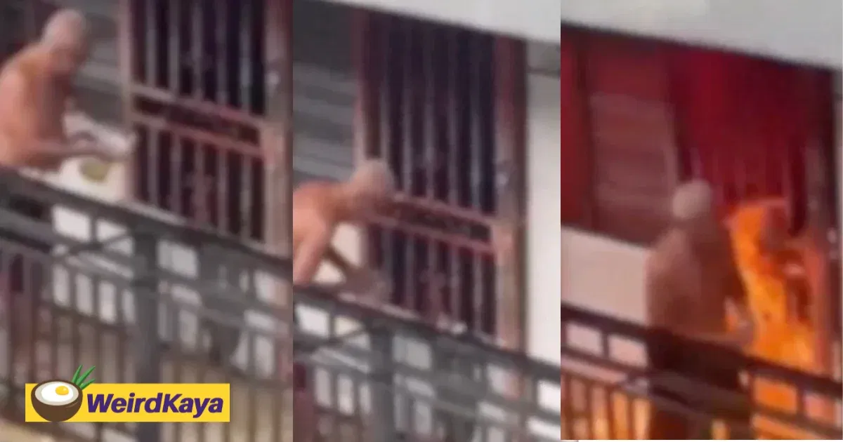77yo M’sian Man Allegedly Sets Fire To Neighbour’s Home After Getting Fed Up With Loud Radio | WeirdKaya