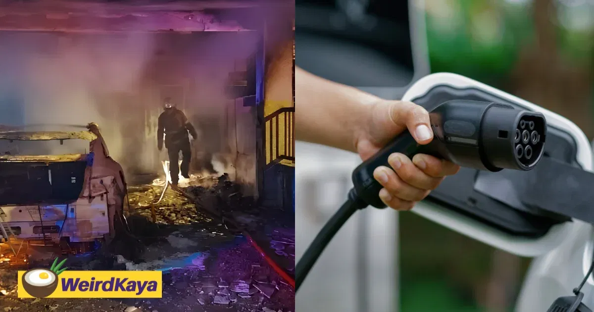 EV Charger Catches Fire At Home, Will Insurance Pay? Here’s What M’sian Owners Need To Know | WeirdKaya