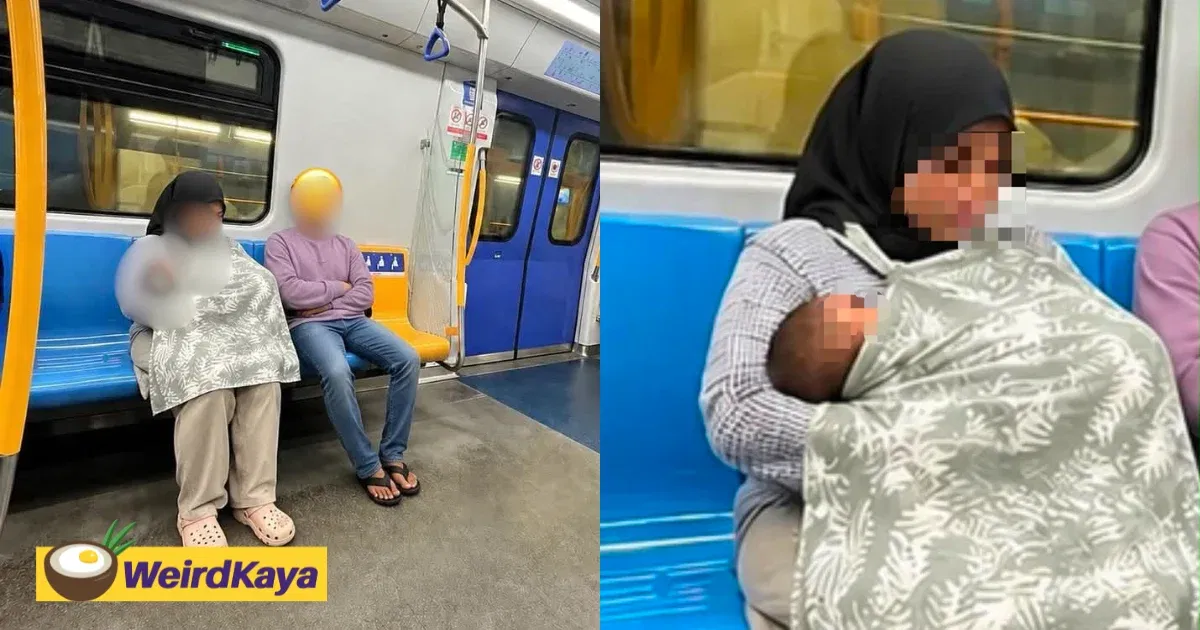 M’sian Man Lodges Police Report After Wife’s Breastfeeding Photo In MRT Goes Viral, Plans To Take Legal Action | WeirdKaya