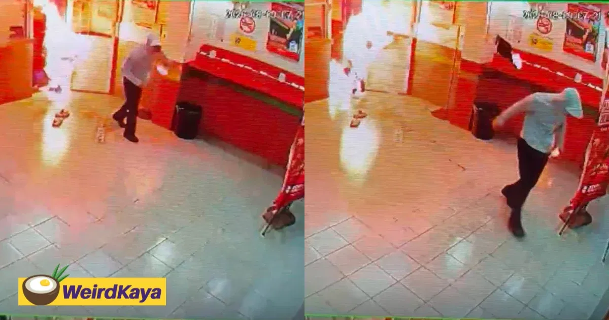 Lottery Outlet Worker Set On Fire By Man In Kepong, Suffers Burns To 50% Of Body | WeirdKaya