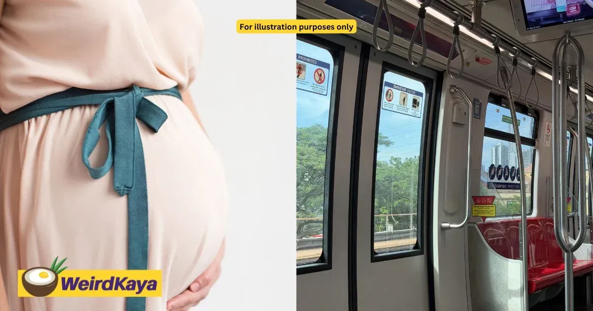 M’sian Mum, Who’s 8 Months Pregnant, Gives Up LRT Seat To Blind Mum & Her 2 Kids | WeirdKaya