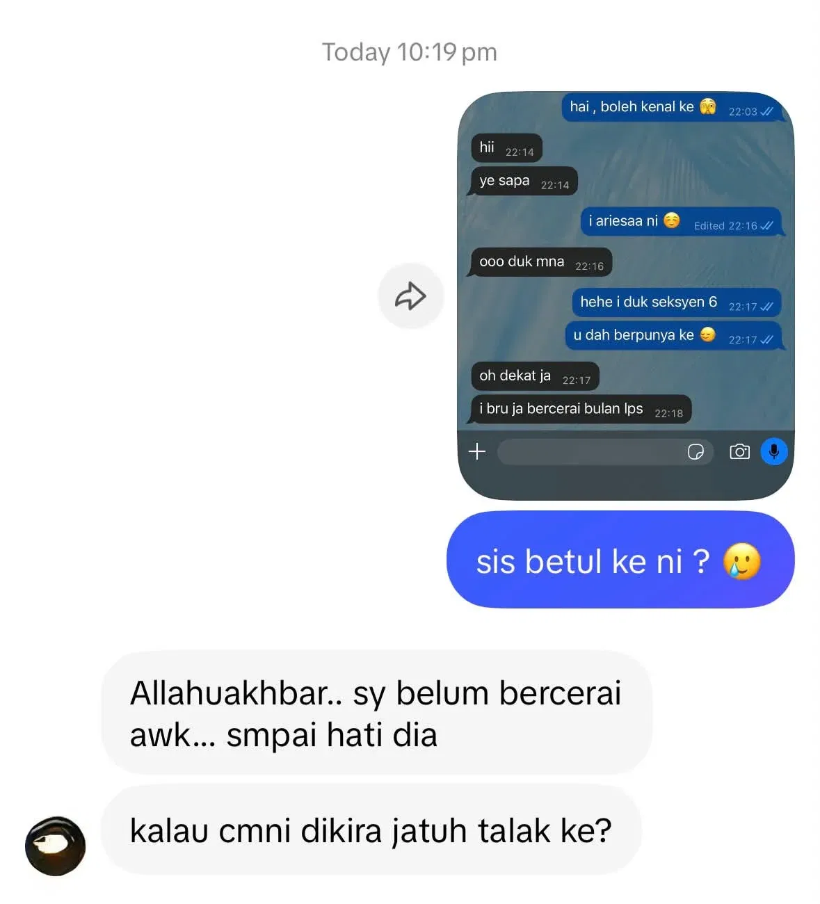  wk m’sian wife pays woman to test husband’s loyalty, he then tells ‘stranger’ he divorced last month.... 