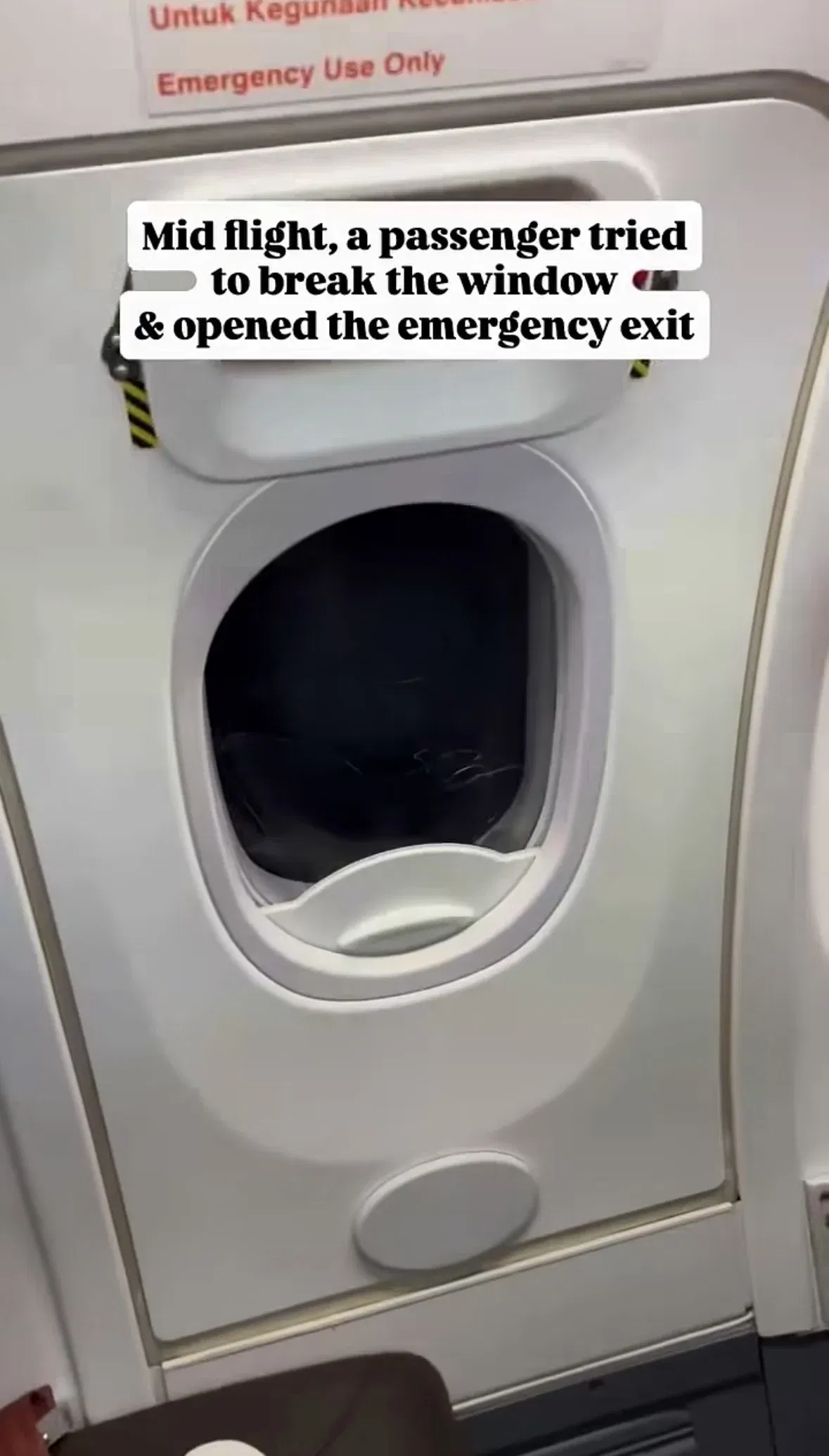 wk passenger from india allegedly tries to force open emergency exit on kl kochi flight, gets arrested.....